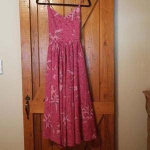 Flowered sundress with tie back